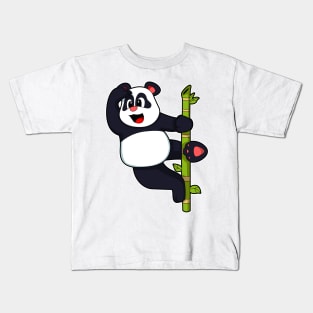 Panda with Bamboo Kids T-Shirt